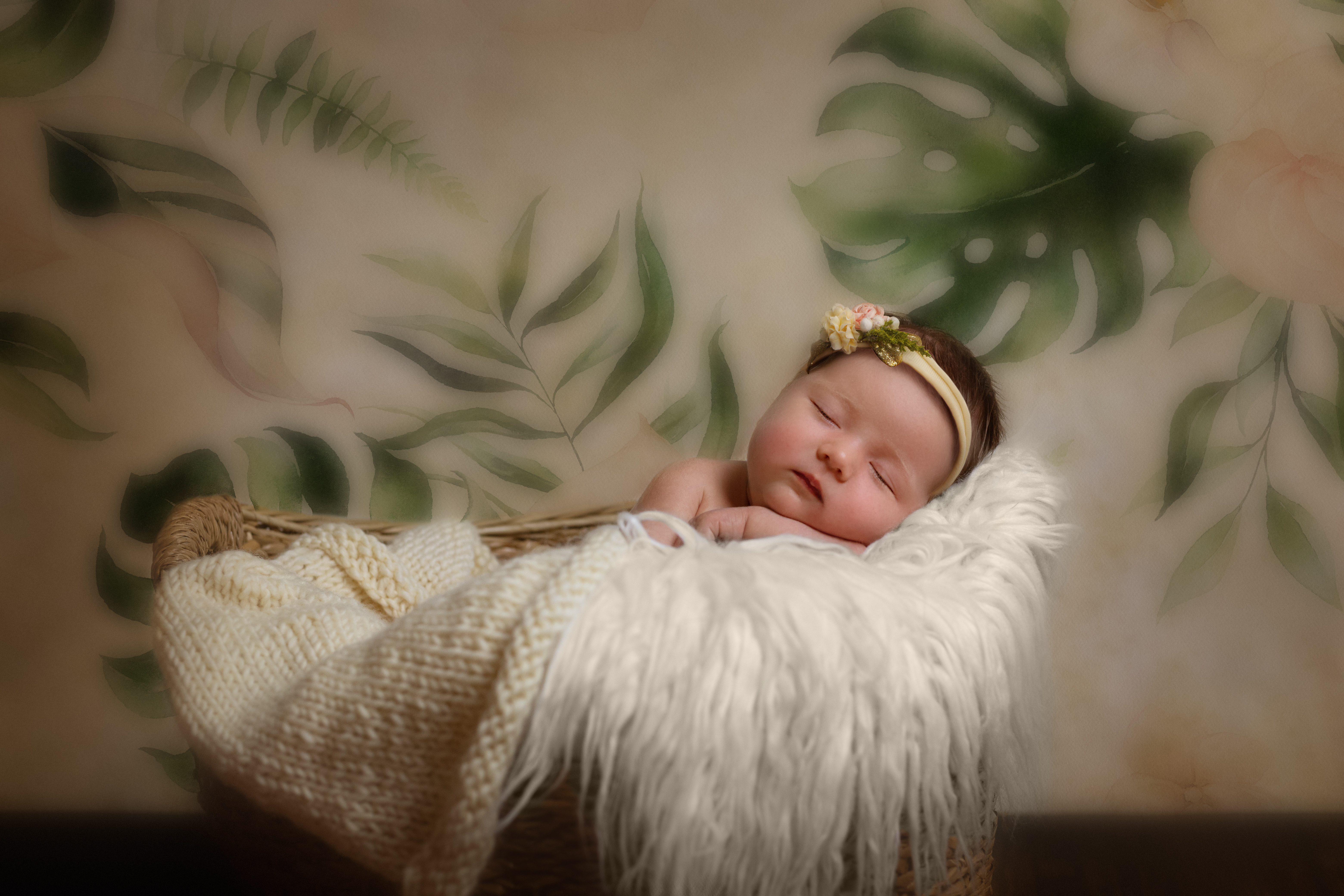 middle georgia newborn photographer. new born photos. props, wraps, basket, flokati